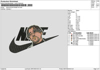 Swoosh Badbunny2501 Embroidery File 6 sizes