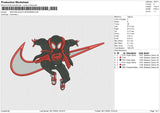 SWOOSH BLACK SPIDERMAN Embroidery File 6 size