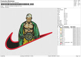 SWOOSH CHARLES OLIVIERA UFC Embroidery File 6 size