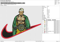 SWOOSH CHARLES OLIVIERA UFC Embroidery File 6 size