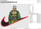 SWOOSH CHARLES OLIVIERA UFC Embroidery File 6 size