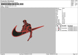 Swoosh Devil 02 Embroidery File 6 sizes