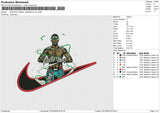 SWOOSH ISRAEL ADESANYA Embroidery File 6 size