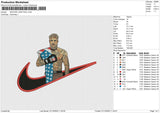 SWOOSH JAKE PAUL Embroidery File 6 size