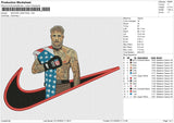 SWOOSH JAKE PAUL Embroidery File 6 size
