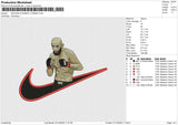 SWOOSH KHAMZAT CHIMAEV Embroidery File 6 size