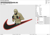 SWOOSH KHAMZAT CHIMAEV Embroidery File 6 size