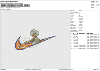 SWOOSH KILLUA V5 Embroidery File 6 size