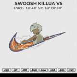 SWOOSH KILLUA V5 Embroidery File 6 size