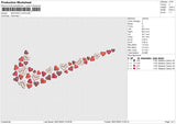 SWOOSH LOVE Embroidery File 6 size