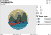 SWOOSH PADDLE Embroidery File 6 size