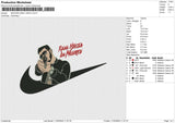 SWOOSH REAL HASTA Embroidery File 6 size