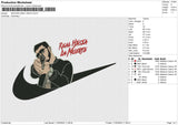 SWOOSH REAL HASTA Embroidery File 6 size