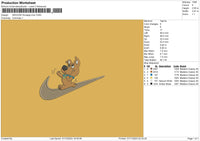 Swoosh Scooby01 Embroidery File 6 sizes