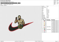 SWOOSH Islam Makachev Embroidery File 6 size