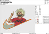 SWOSH khabib Embroidery File 6 size