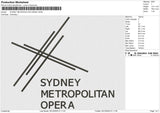 SYDNEY METROPOLITAN OPERA Embroidery File 6 size