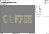 Coffeetext 1510 Embroidery File 6 sizes