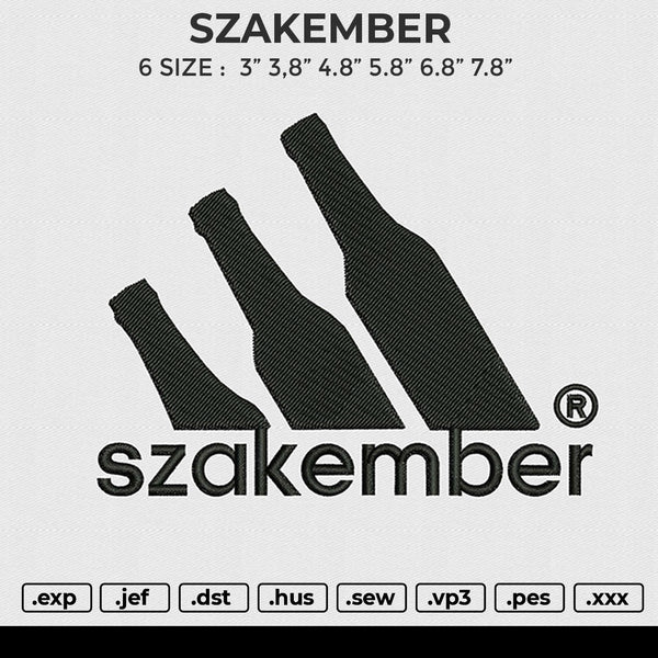 SZAKEMBER Embroidery File 6 size