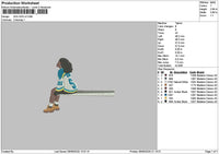 Sza V2 Embroidery File 6 sizes