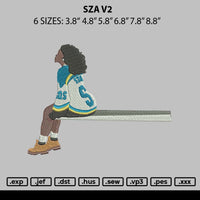 Sza V2 Embroidery File 6 sizes