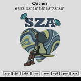 Sza2303 Embroidery File 6 sizes