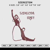 SZEREZTEM Embroidery File 6 size