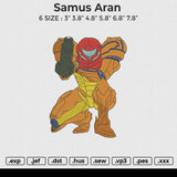 Samus Aran Embroidery File 6 size