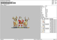 Santadeers 1312 Embroidery File 6 sizes