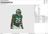 Saquon Barkley Embroidery File 6 size