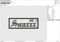 Sauzz Embroidery File 6 size