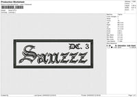 Sauzz Embroidery File 6 size