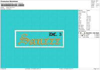 Sauzz Color Embroidery File 6 size