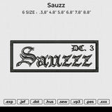 Sauzz Embroidery File 6 size