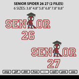 Senior Spider 26 27 Embroidery 2 Files