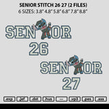 Senior Stitch 26 27 Embroidery 2 Files