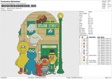 Sesame family 13525 Embroidery File 6 size