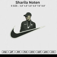 Sharila Noten Embroidery File 6 size