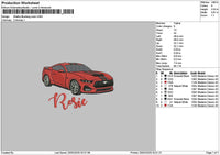 Red Car 1902 Embroidery File 6 sizes