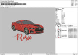 Red Car 1902 Embroidery File 6 sizes