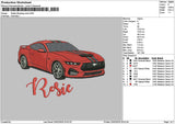 Red Car 1902 Embroidery File 6 sizes