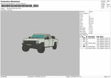 White Truck 0907 Embroidery File 6 sizes