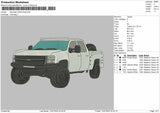 White Truck 0907 Embroidery File 6 sizes