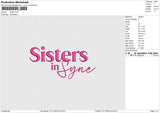 Sister Embroidery File 6 size