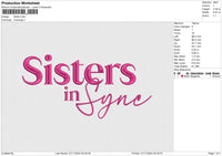 Sister Embroidery File 6 size