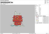 Snoopyhouse 02 Embroidery File 6 sizes