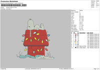 Snoopyhouse 02 Embroidery File 6 sizes