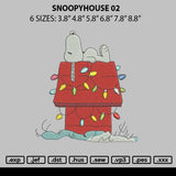 Snoopyhouse 02 Embroidery File 6 sizes