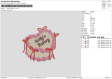 Cake Pink Embroidery File 6 sizes