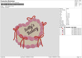 Cake Pink Embroidery File 6 sizes